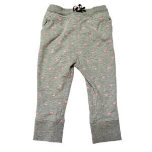 Crewcuts Heart Print Joggers Size 2